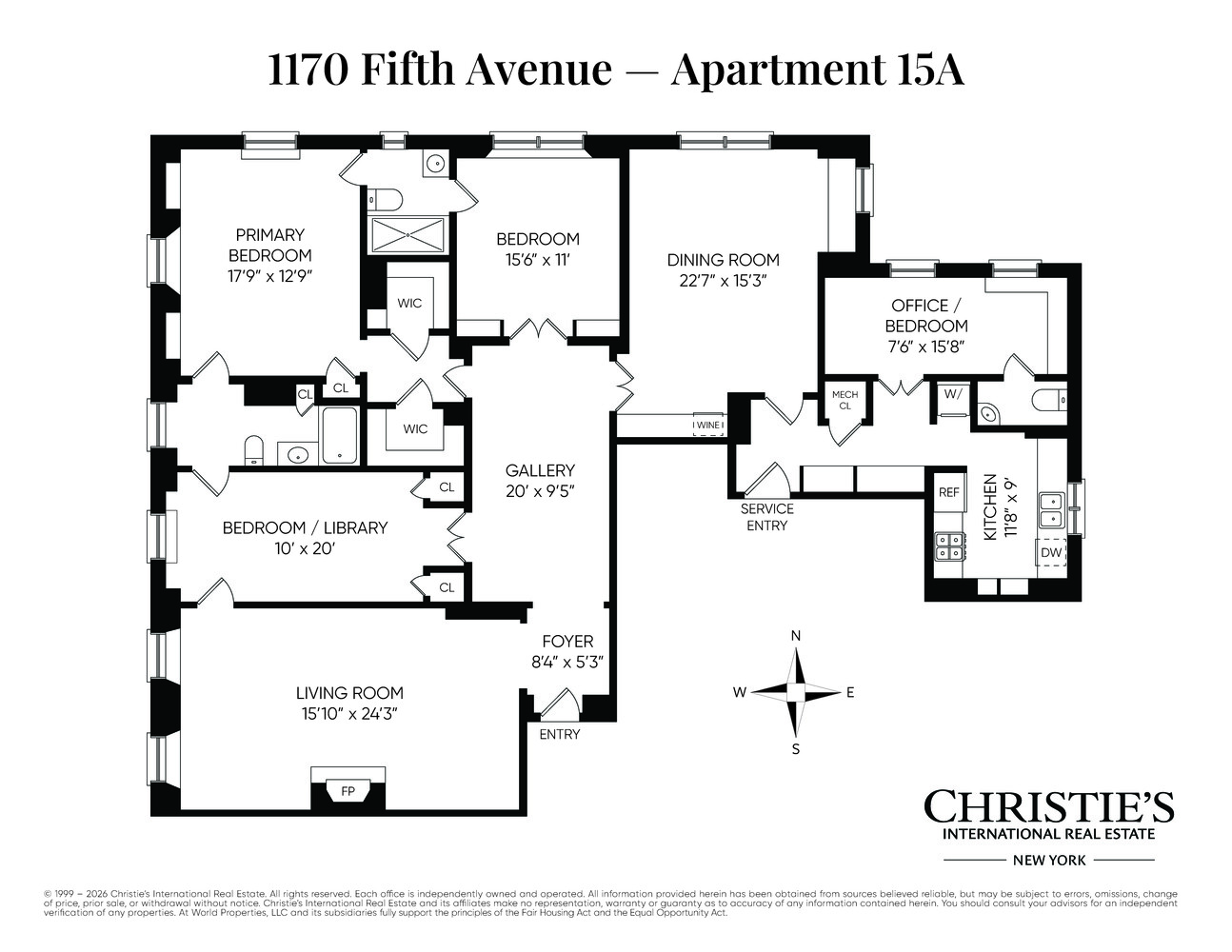 1170 Fifth Avenue 15A Upper East Side New York NY 10029