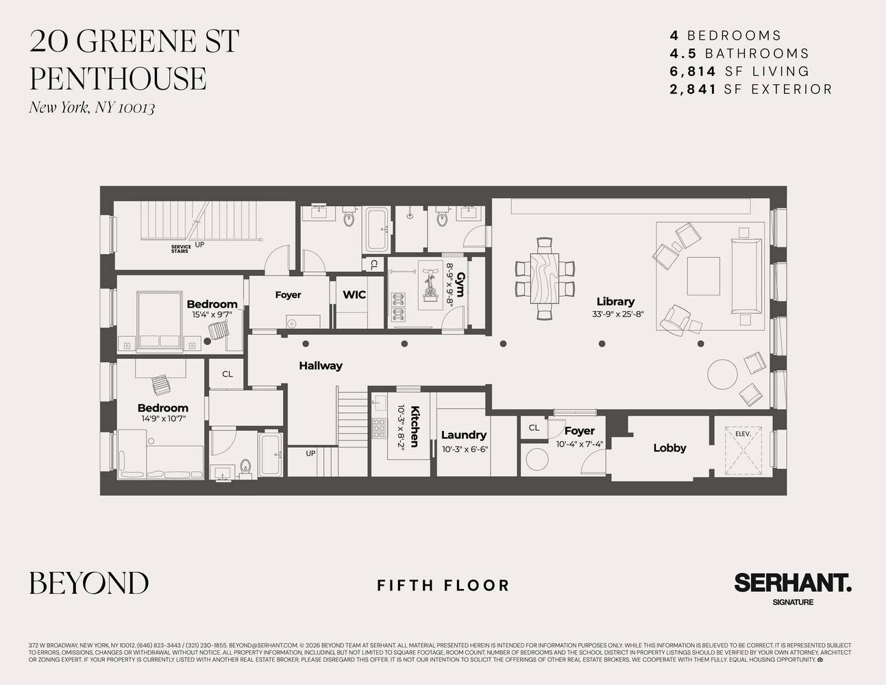 20 Greene Street PENTHOUSE Soho New York NY 10013