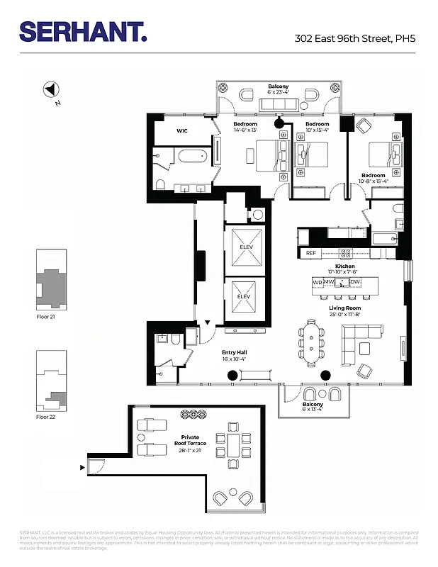 302 East 96th Street PENTHOUSE Upper East Side New York NY 10128