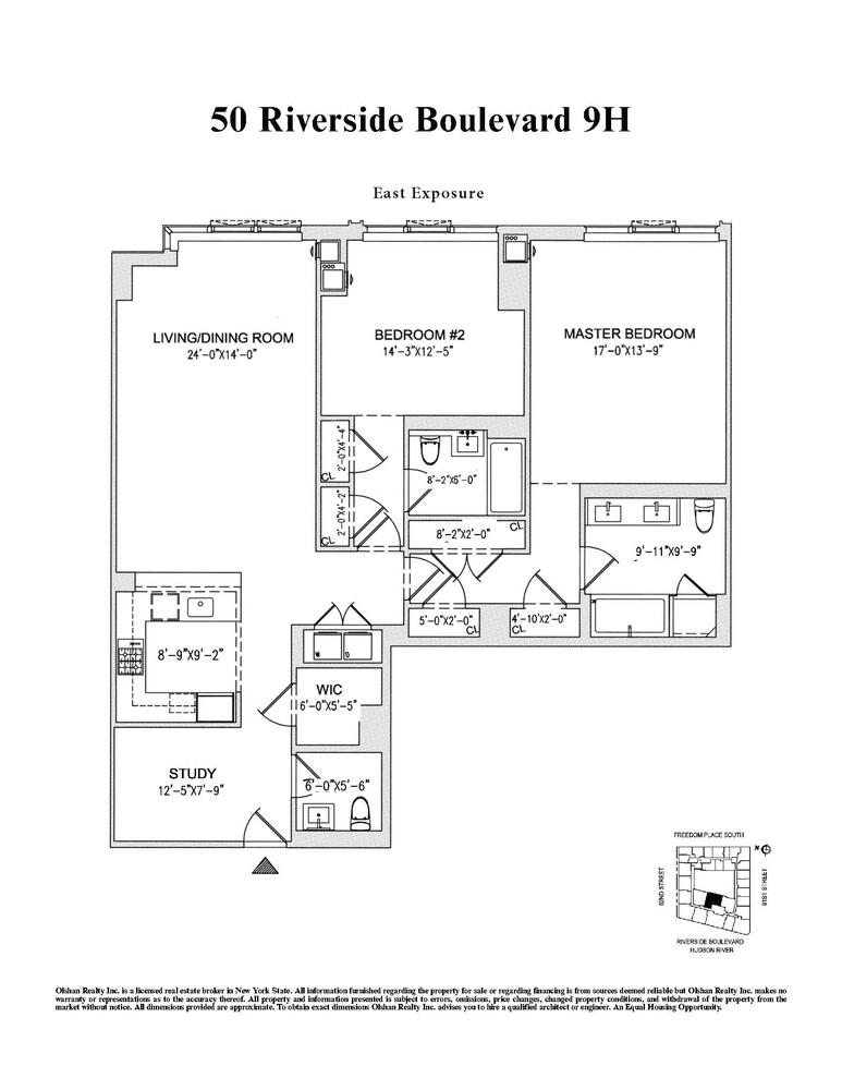 50 Riverside Blvd. 9H Lincoln Square New York NY 10069