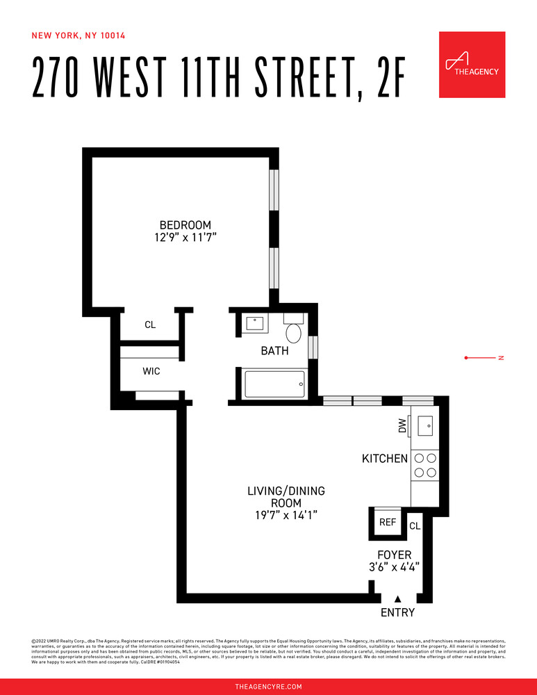 270 West 11th Street 2F W. Greenwich Village New York NY 10014
