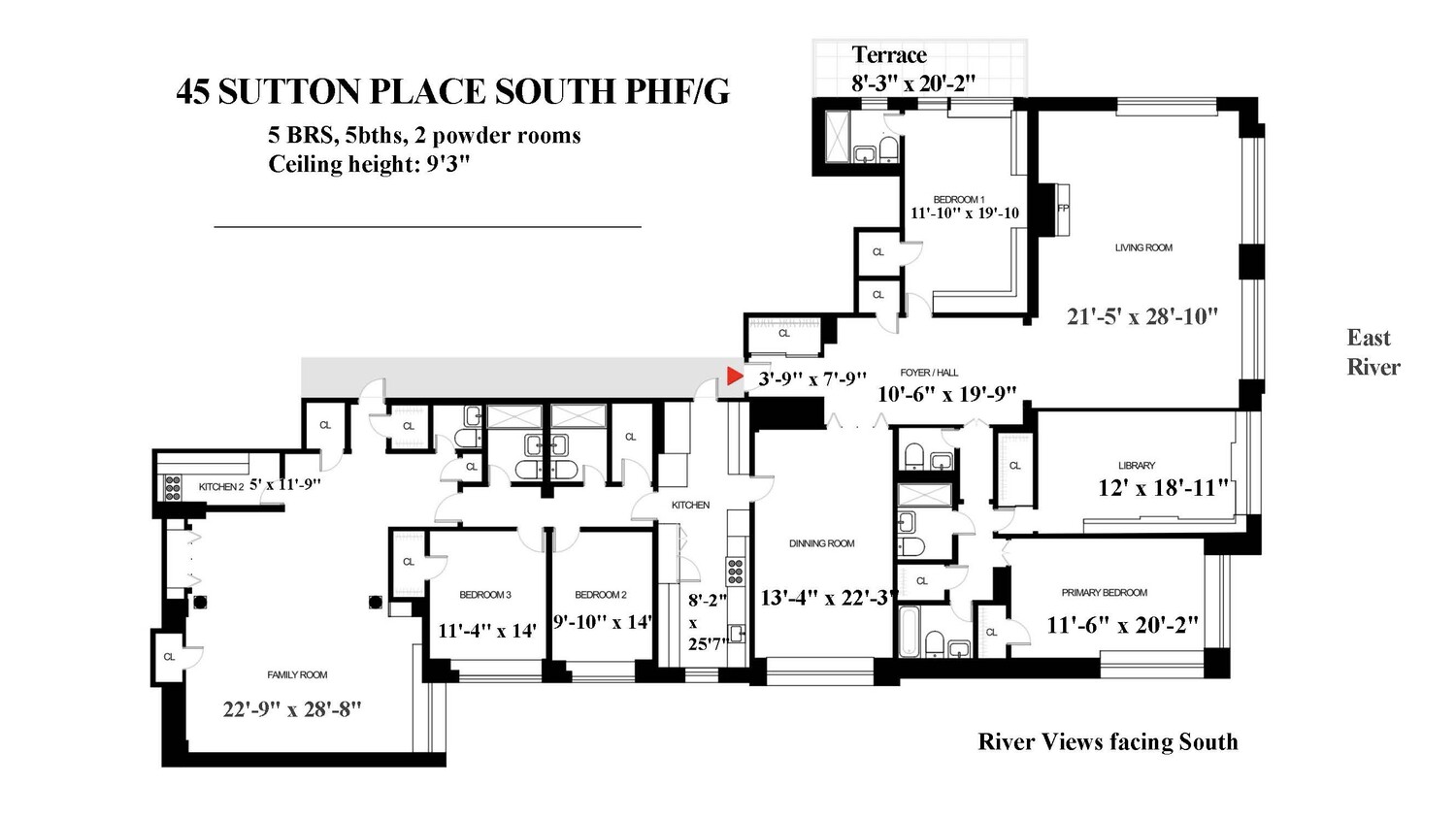 45 Sutton Place South PHF/G Sutton Place New York NY 10022
