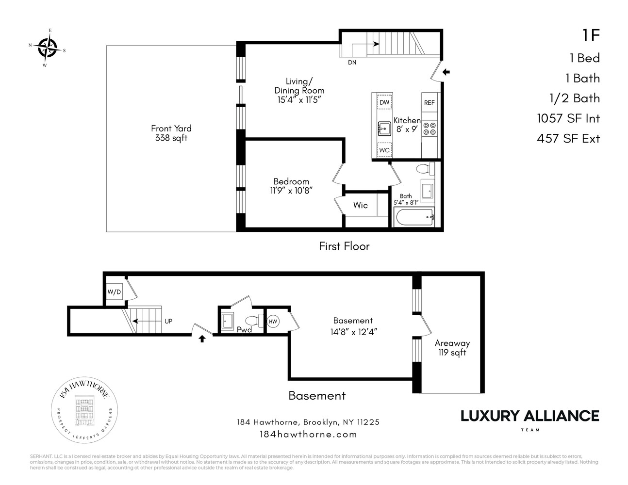 184 Hawthorne Street 1F Brooklyn NY 11225