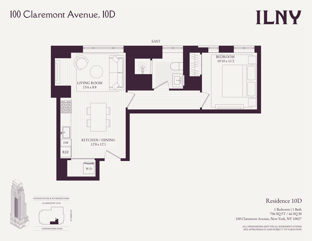 100 Claremont Avenue 10D Morningside Heights New York NY 10027