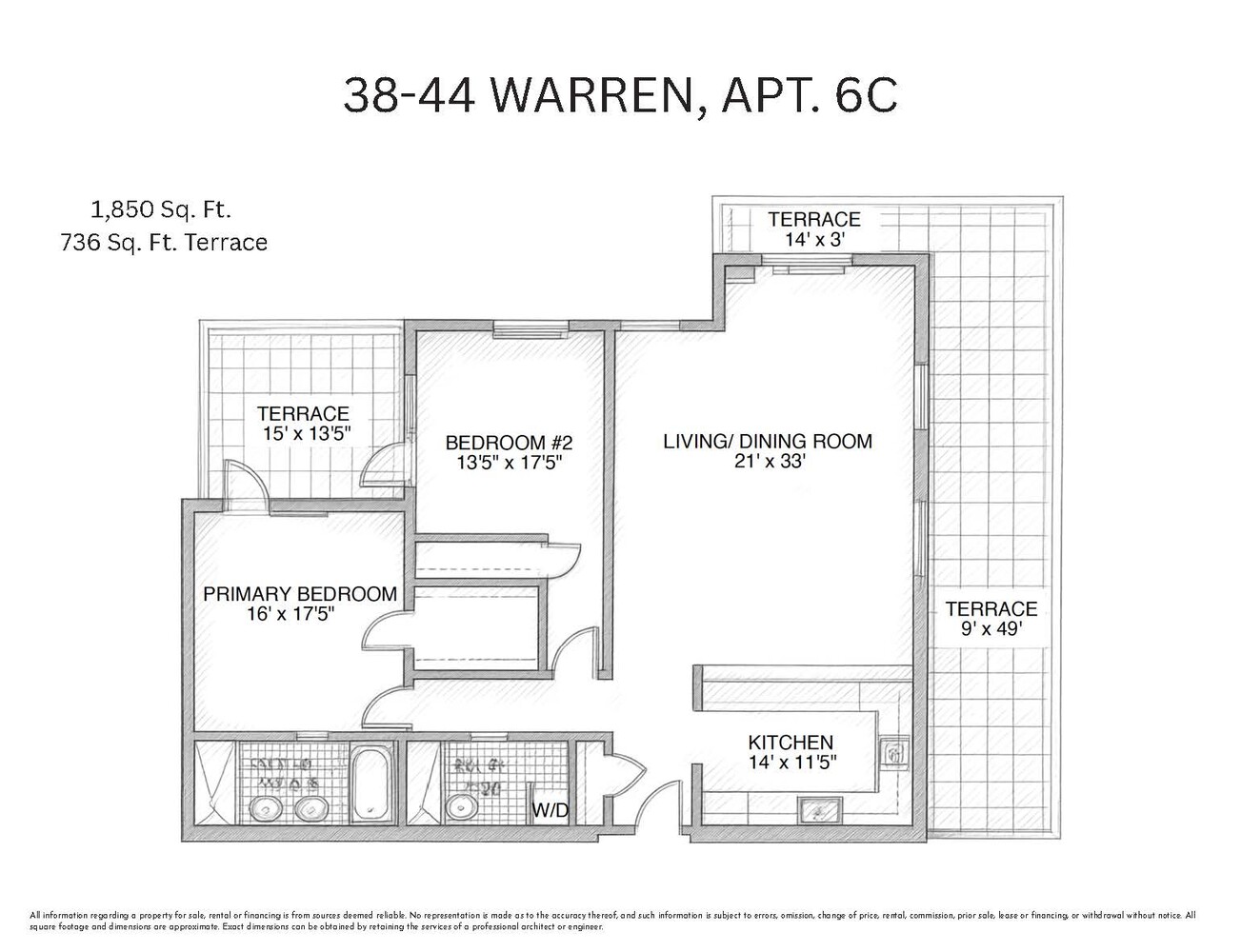 38-44 Warren Street 6C Tribeca New York NY 10013