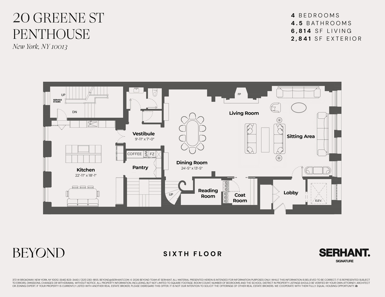 20 Greene Street PENTHOUSE Soho New York NY 10013