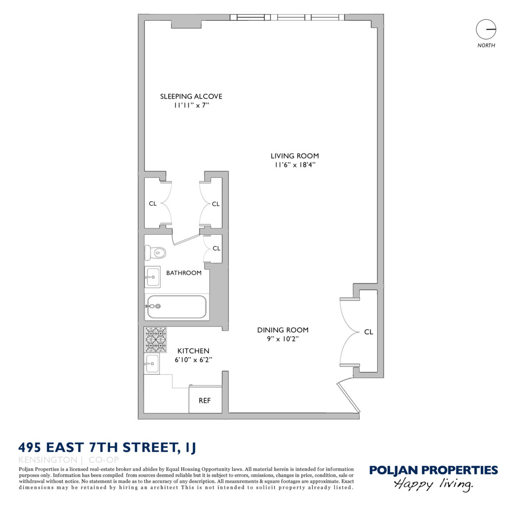 495 East 7th Street 1J Kensington Brooklyn NY 11218