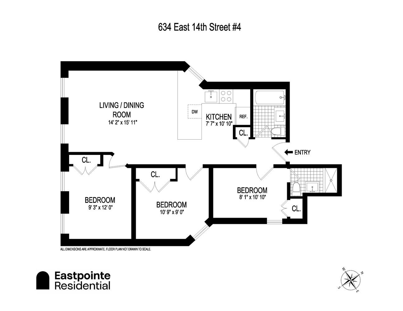 634 East 14th Street 4 E. Greenwich Village New York NY 10009