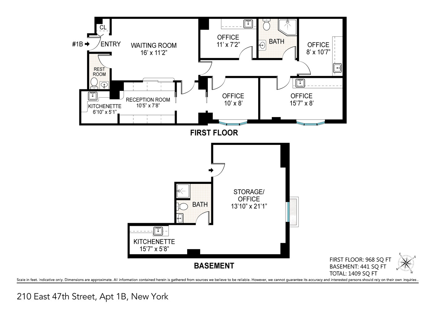 210 East 47th Street 1BP Turtle Bay New York NY 10017