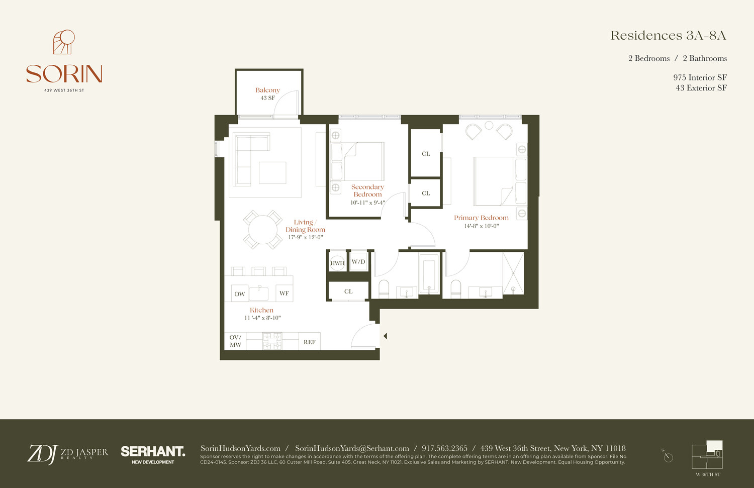 439 West 36th Street 6A Clinton New York NY 10018