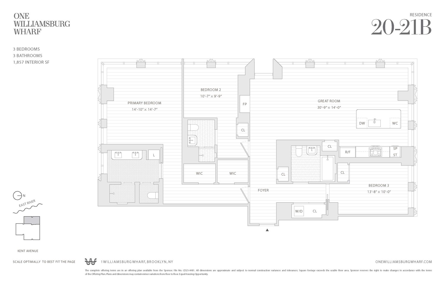 480 Kent Avenue 21B Williamsburg Brooklyn NY 11249