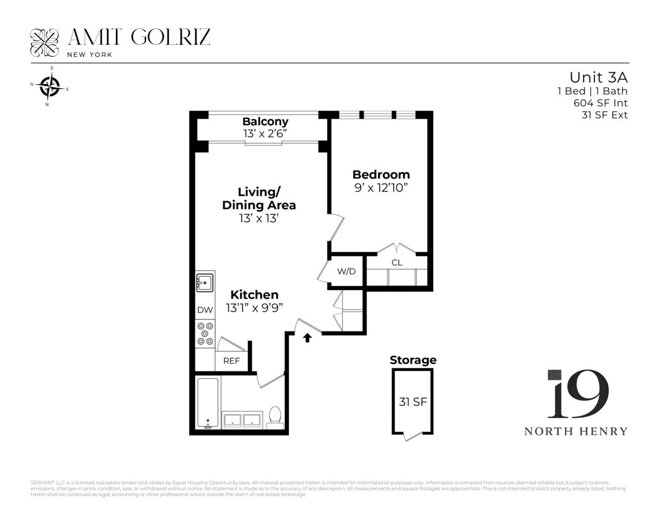 19 North Henry Street 3F East Williamsburg Brooklyn NY 11222