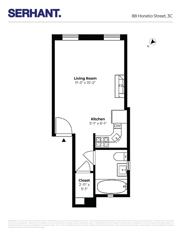 88 Horatio Street 3C W. Greenwich Village New York NY 10014