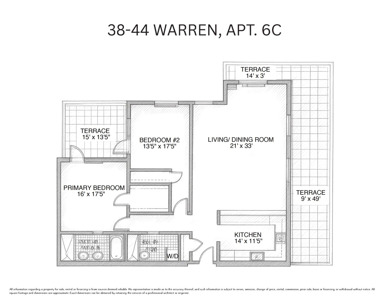 38-44 Warren Street 6C Tribeca New York NY 10013