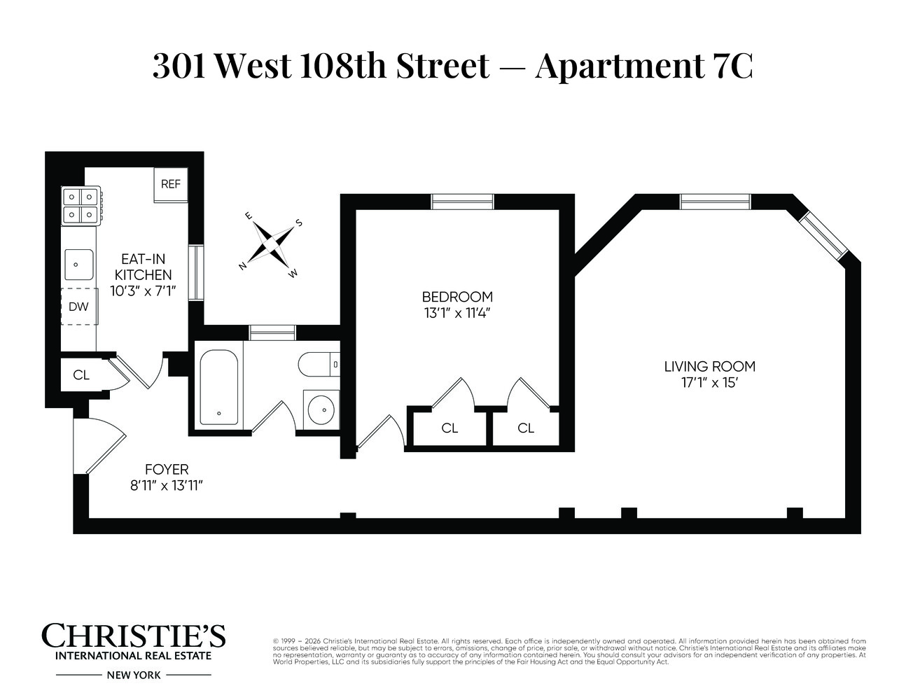 301 West 108th Street 7C Upper West Side New York NY 10025