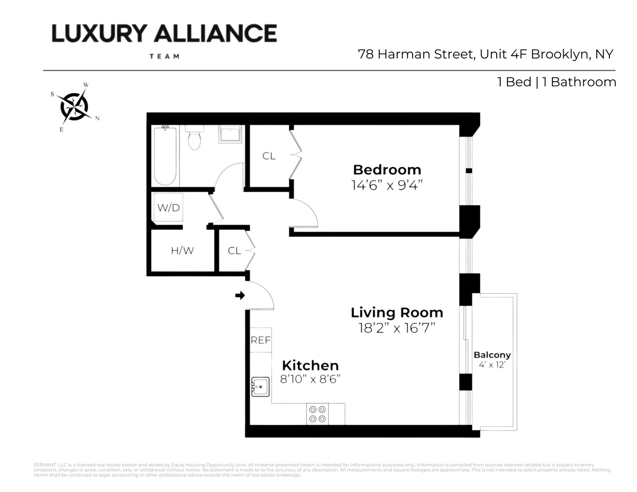 78 Harman Street 4F Bushwick Brooklyn NY 11221