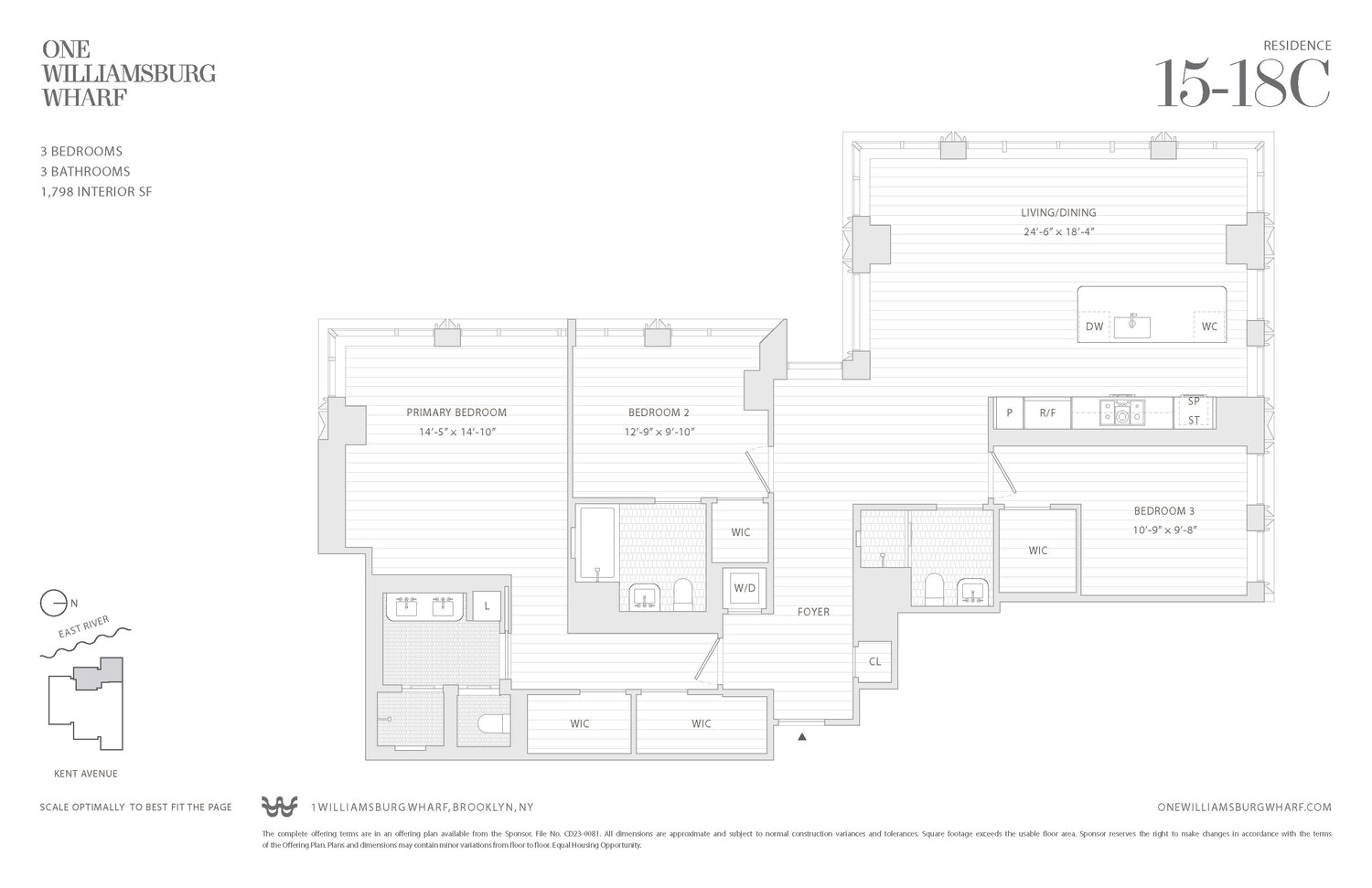 480 Kent Avenue 16C Williamsburg Brooklyn NY 11249