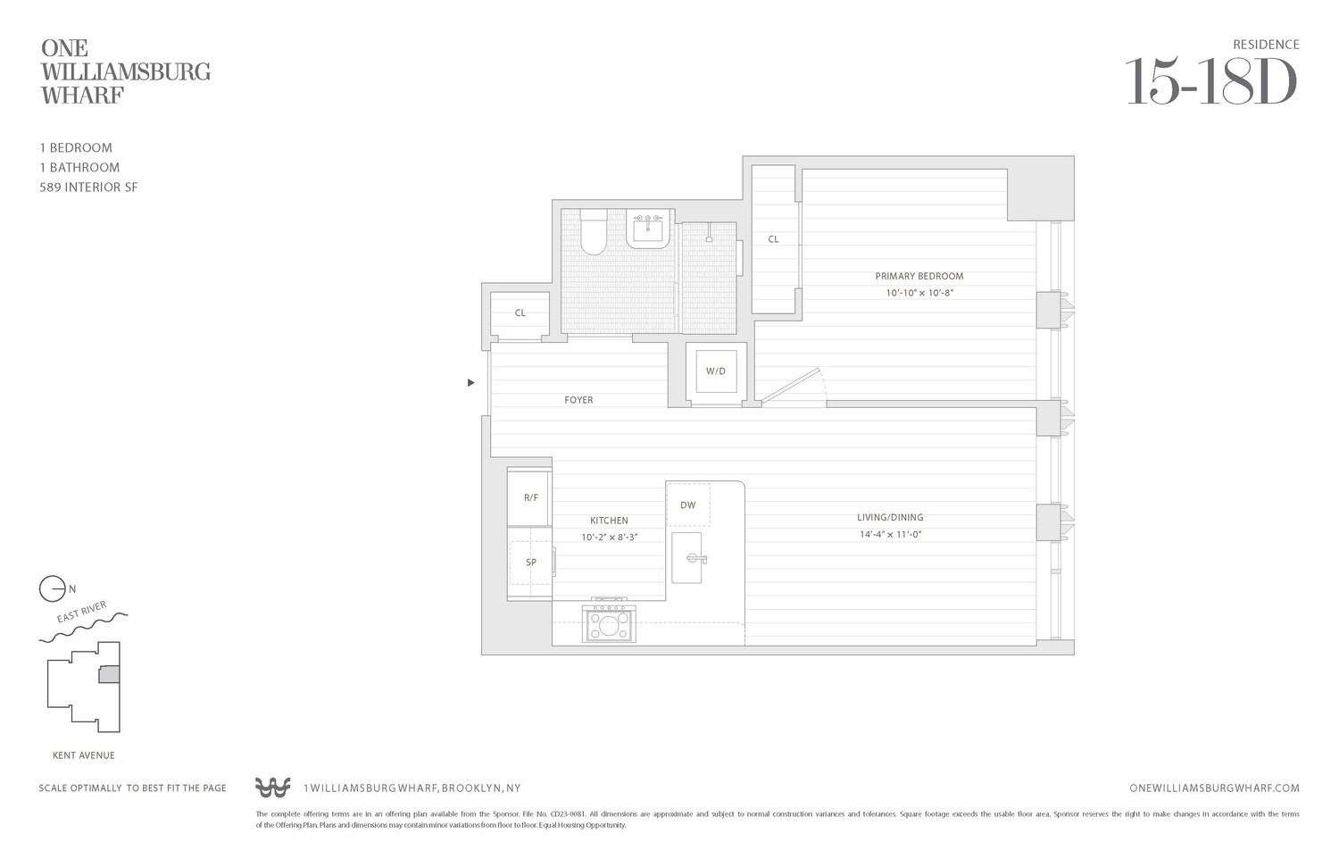 480 Kent Avenue 18D Williamsburg Brooklyn NY 11249