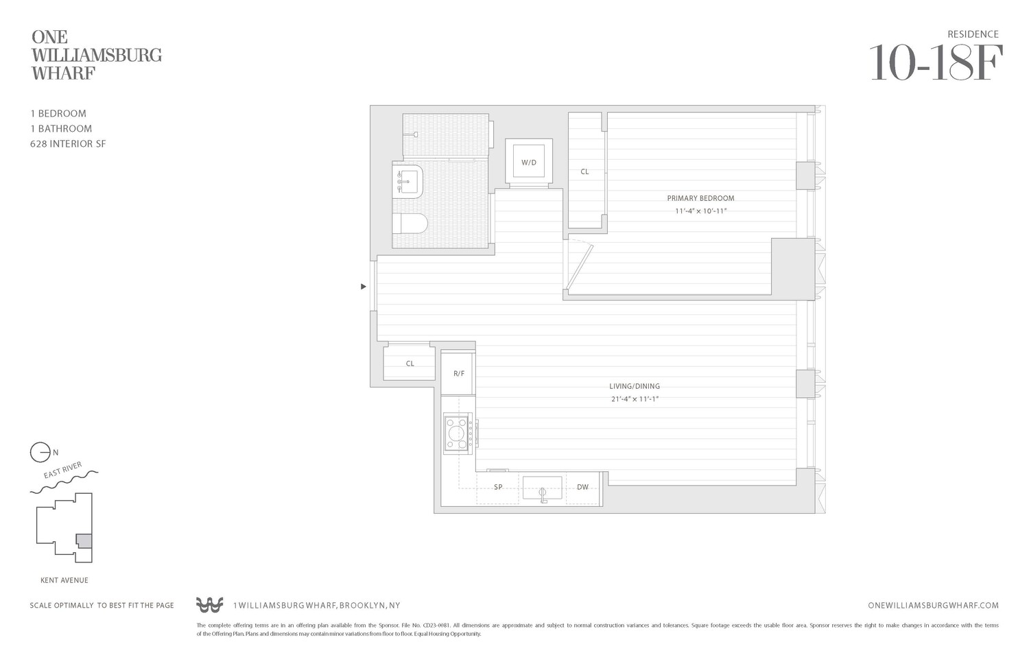 480 Kent Avenue 16F Williamsburg Brooklyn NY 11249
