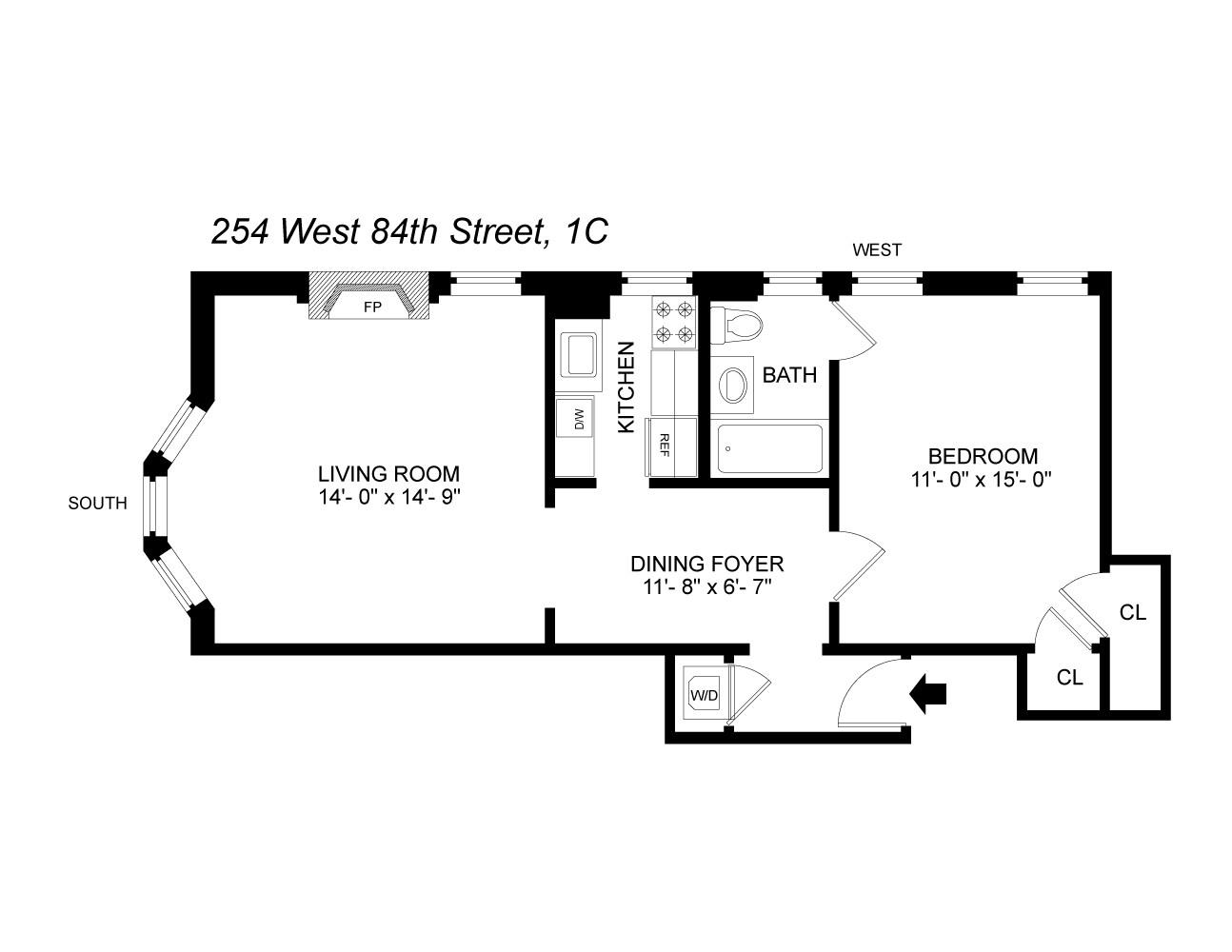 254 West 82nd Street 1C Upper West Side New York NY 10024