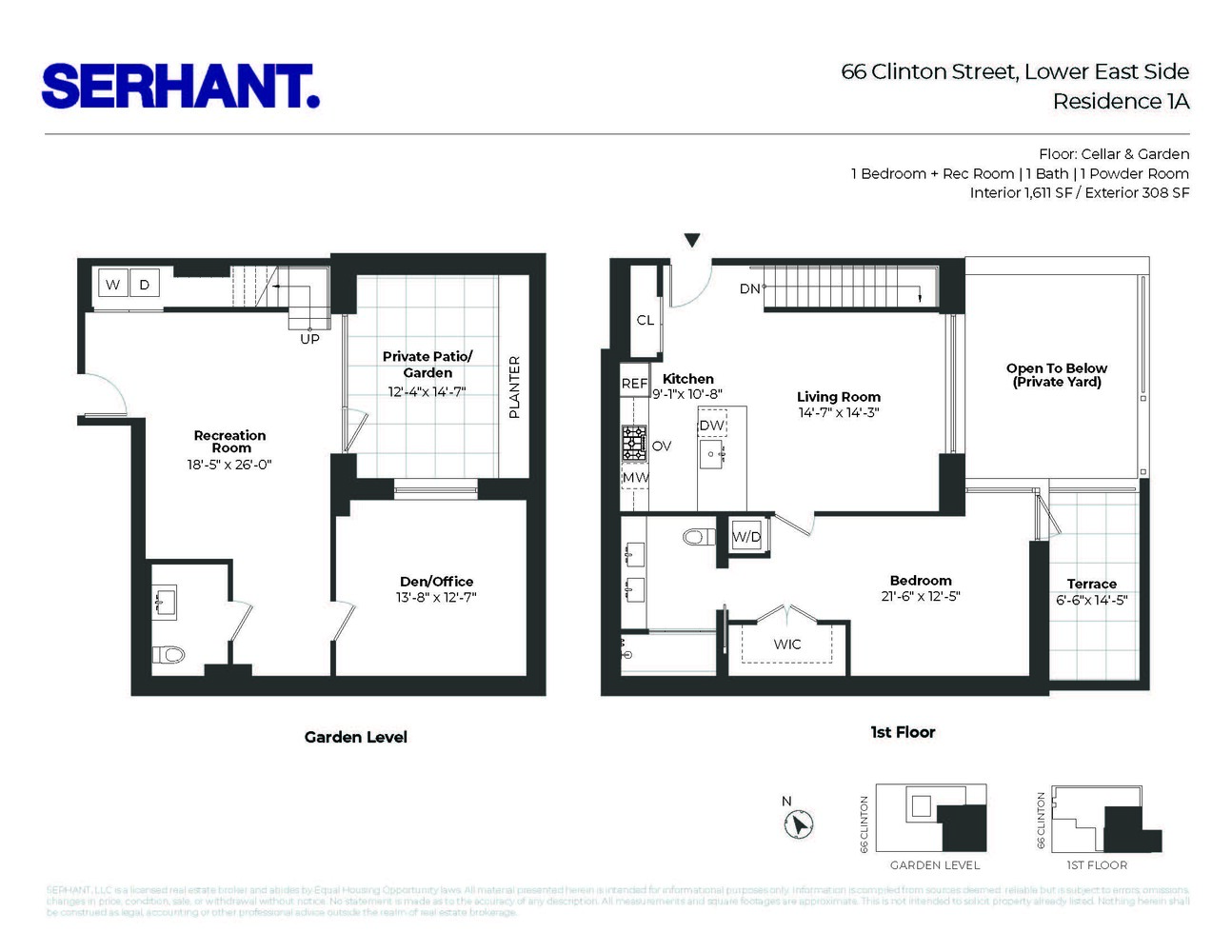 66 Clinton Street MAISONETTE Lower East Side New York NY 10002
