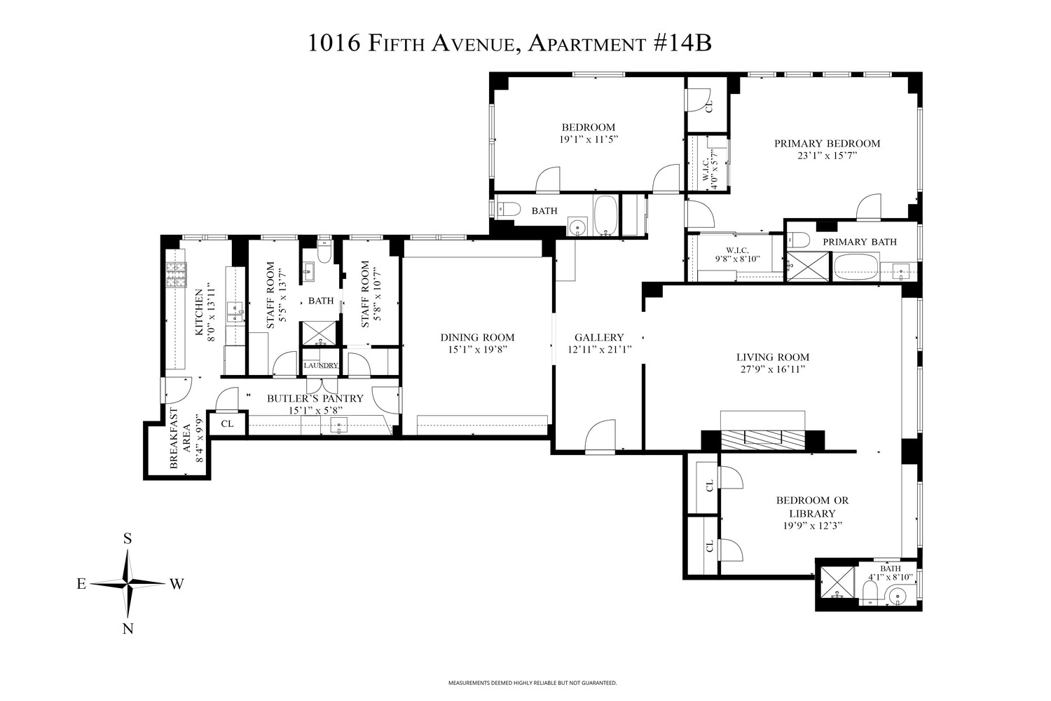 1016 Fifth Avenue 14B Upper East Side New York NY 10028