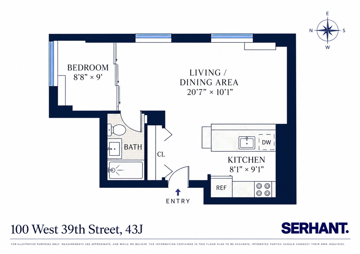 100 West 39th Street 43J Midtown West New York NY 10018