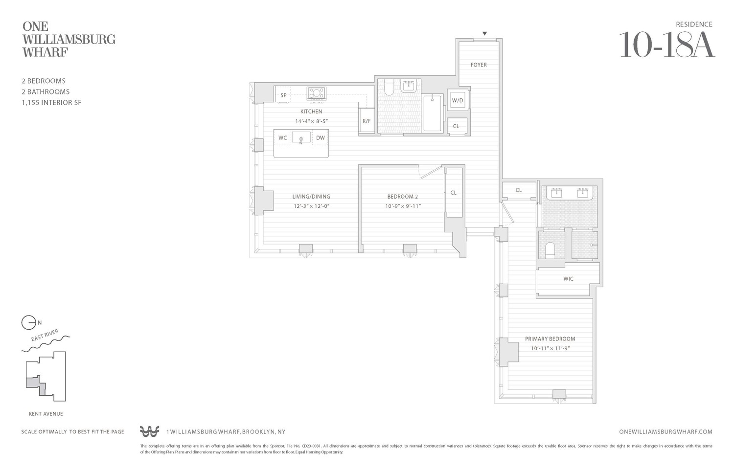 480 Kent Avenue 18A Williamsburg Brooklyn NY 11249