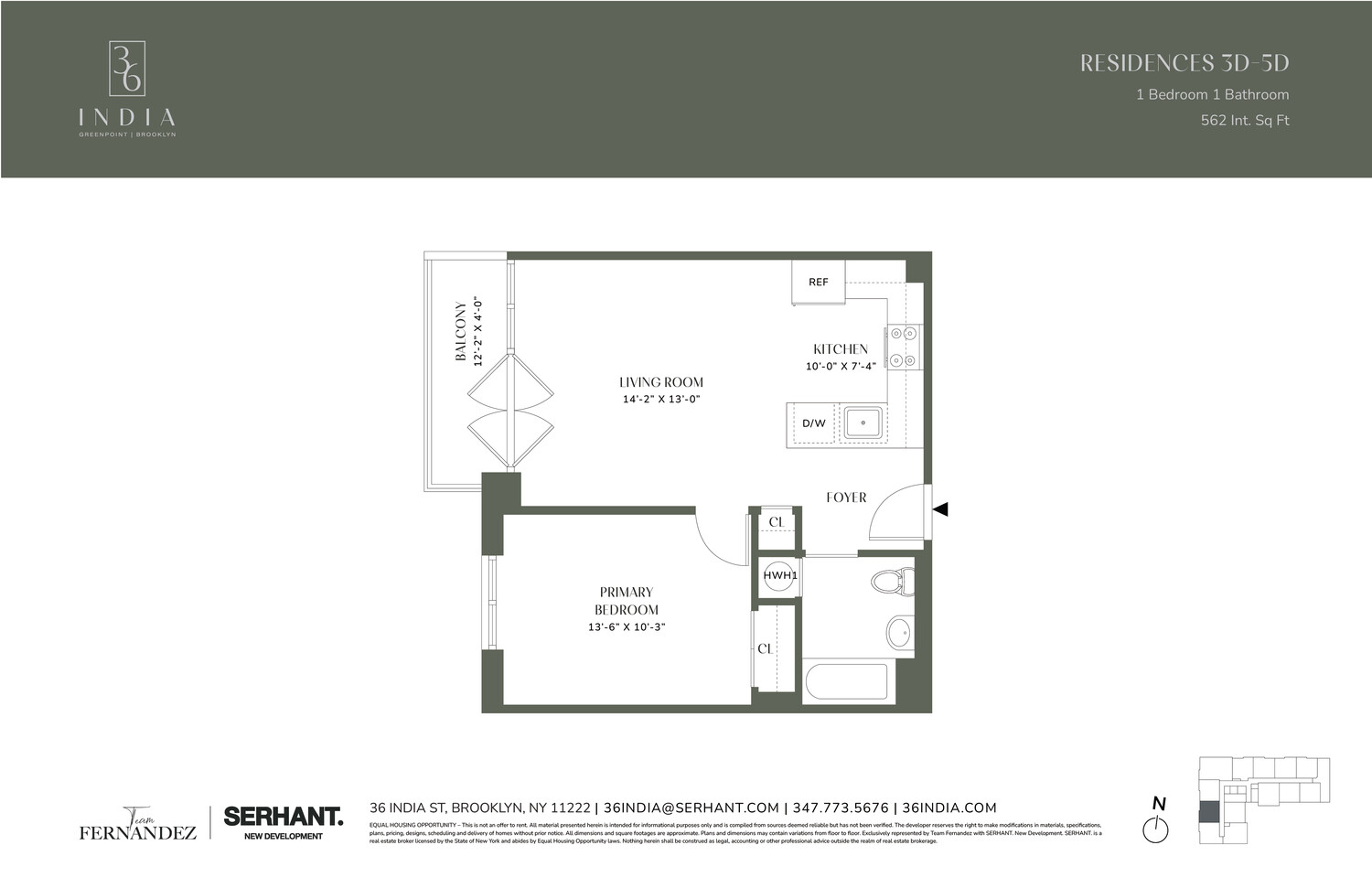 36 India Street 5D Greenpoint Brooklyn NY 11222