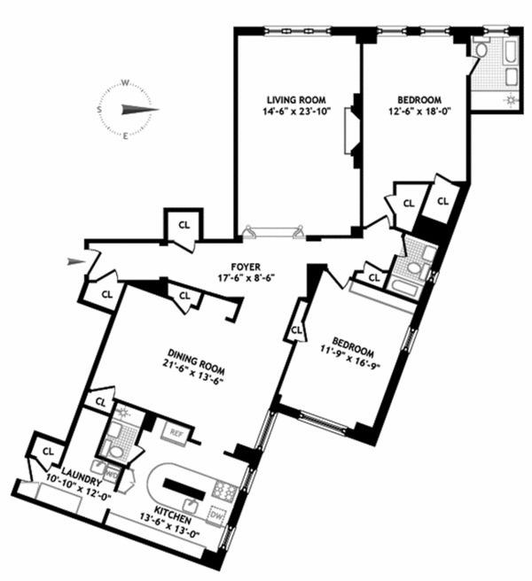 100 Riverside Drive, Apt: 14A, Upper West Side, 10024 | ELIKA New York
